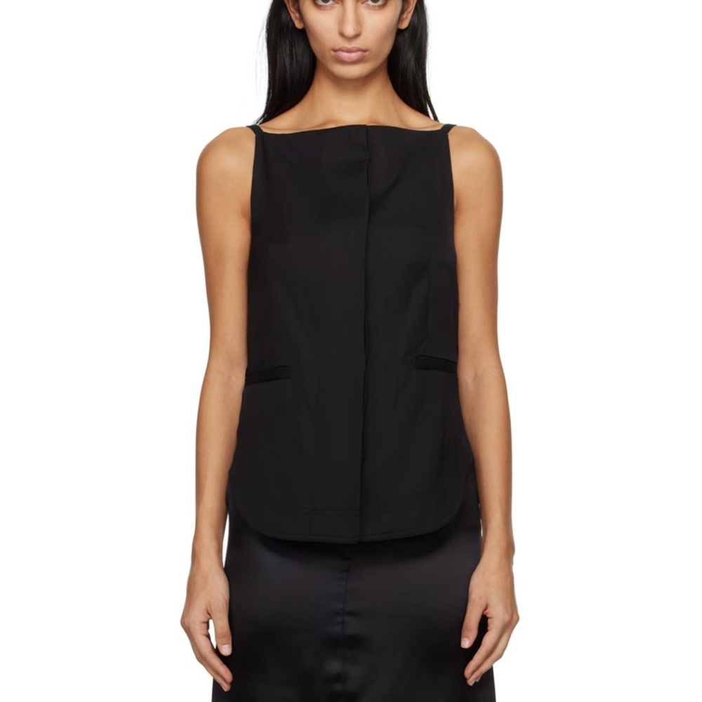 Loulou Studio Black Mihant Camisole